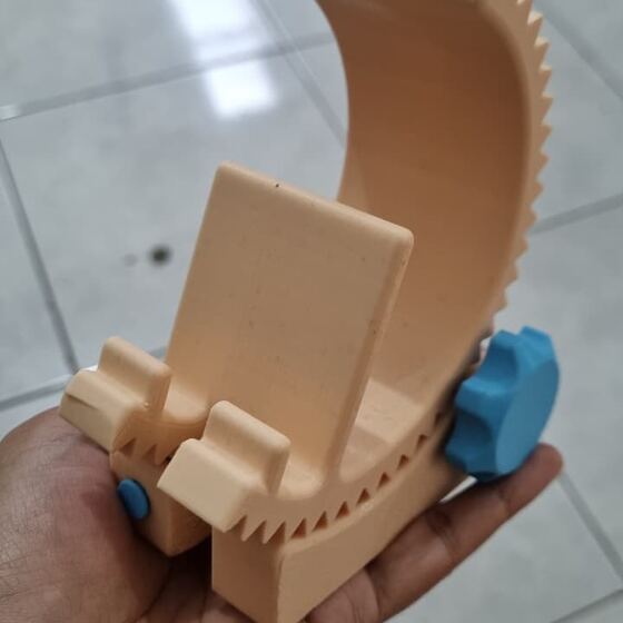Dudukan HP lipat hasil cetak 3D